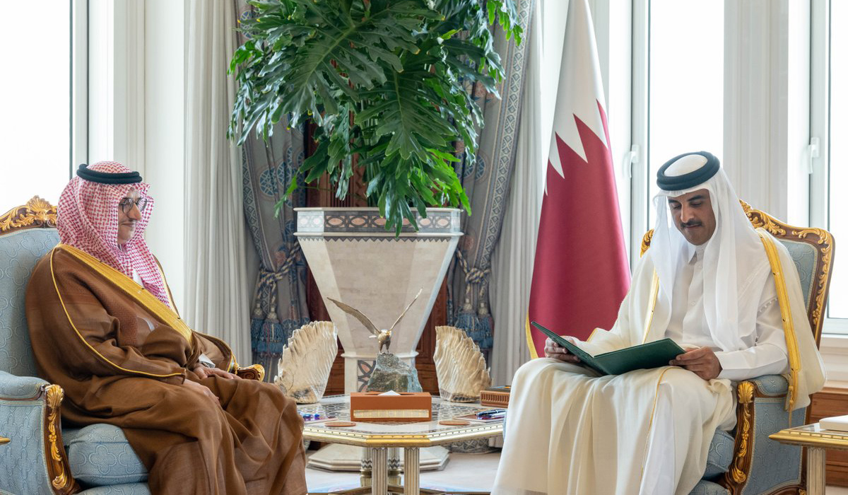 HH the Amir Receives Invitation from Custodian of the Two Holy Mosques to Participate in Arab Summit